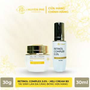Combo phục hồi da (Retinol + Heli B5 Cream)